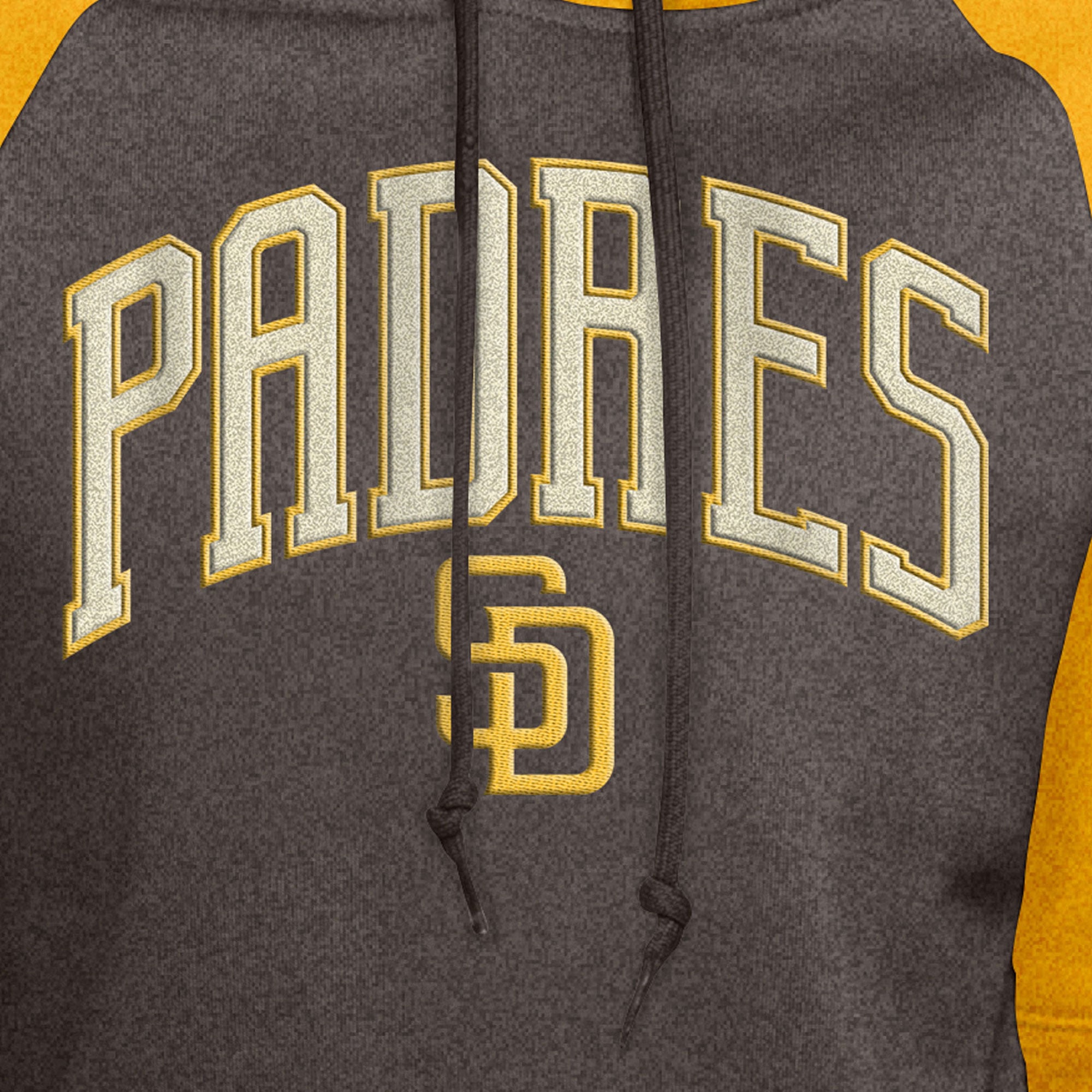 Women's New Era  Brown San Diego Padres Cooperstown Collection Cropped Raglan Pullover Hoodie
